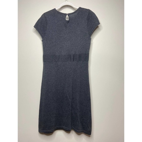 Gap Wool Blend Gray Sweater Dress Size S Cap Sleeves - Picture 6 of 10